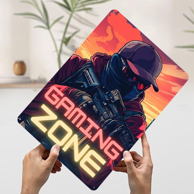 Gaming Zone Urban Operative Gamer Art Tinplate Poster Customized Wall Art Vintage Retro Metal Signs for Man Cave Office Decor 7.9x11.8In(20x30cm)
Gaming Zone Urban Operative Gamer Art Tinplate Poster Customized Wall Art Vintage Retro Metal Signs for Man Cave Office Decor 7.9x11.8In(20x30cm)