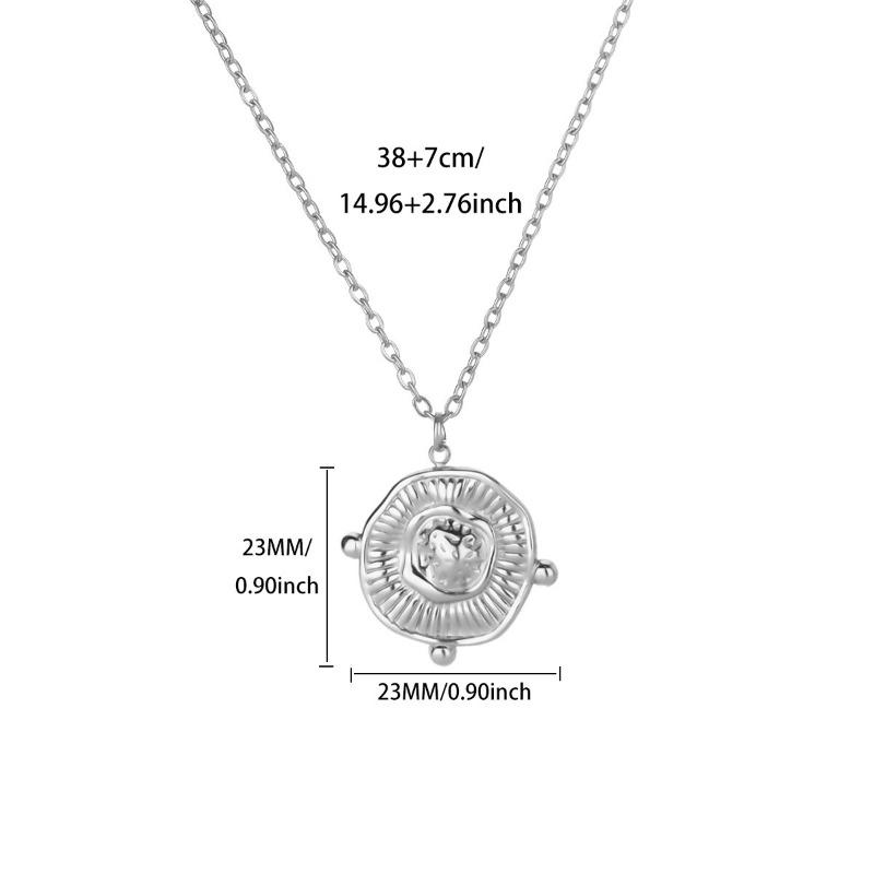 Wind Irregular Geometric Pendant Round Brand Necklace Stainless Steel K Gold Temperament Simple Temperament Clavicle Chain
Wind Irregular Geometric Pendant Round Brand Necklace Stainless Steel K Gold Temperament Simple Temperament Clavicle Chain