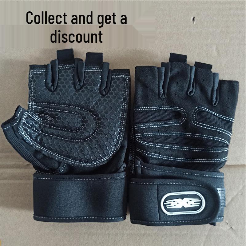 Non-Slip Half Finger Fitness Gloves for Weightlifting, Cycling, and Outdoor Sports - Unisex Hand Protection L (Palm Circumference 20-22cm)
Non-Slip Half Finger Fitness Gloves for Weightlifting, Cycling, and Outdoor Sports - Unisex Hand Protection L (Palm Circumference 20-22cm)