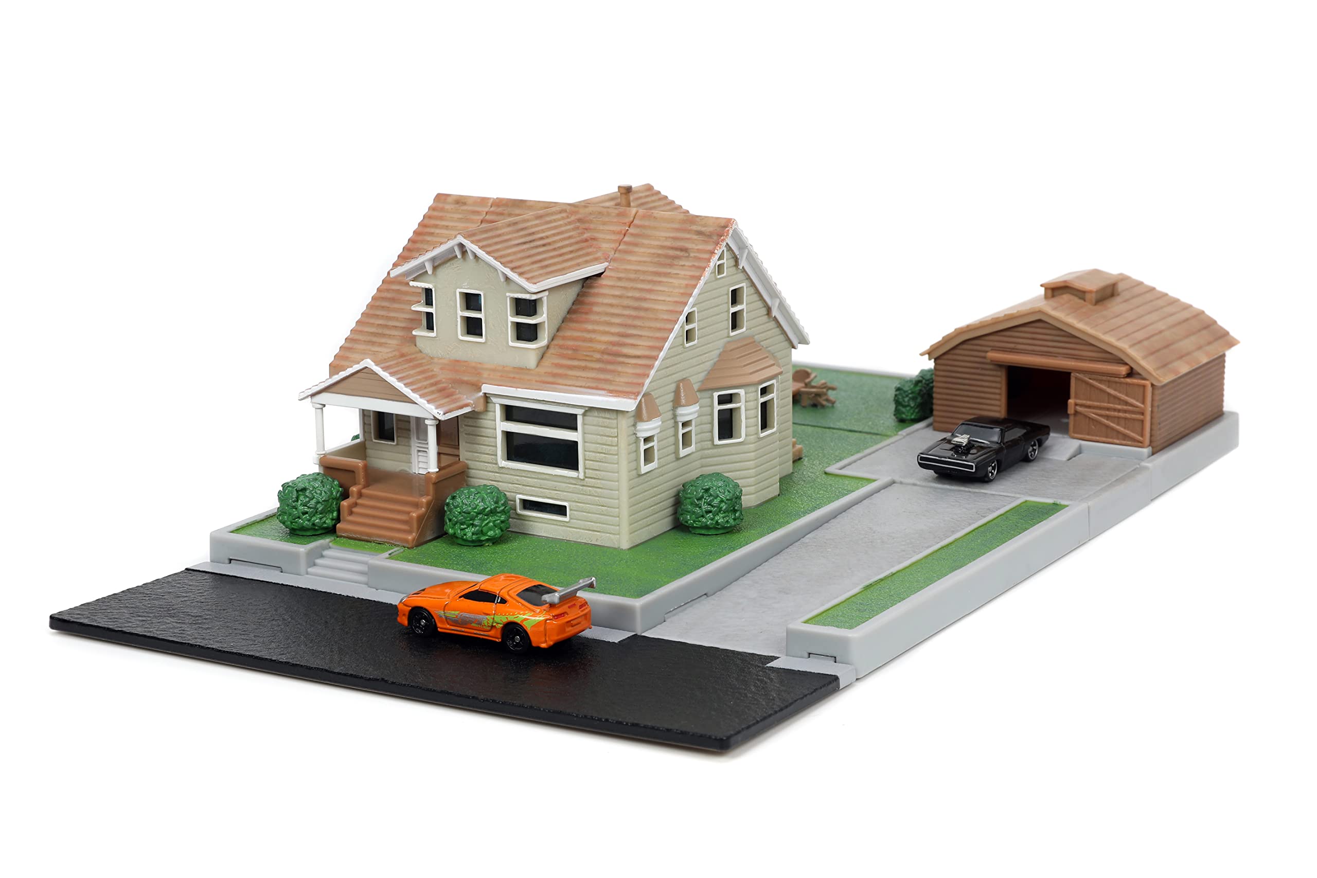 Fast & Furious Nano Hollywood Rides Dom Toretto s House Display Diorama with Two 1.65 Die-cast Cars, Toys for Kids and Adults
Fast & Furious Nano Hollywood Rides Dom Toretto s House Display Diorama with Two 1.65 Die-cast Cars, Toys for Kids and Adults