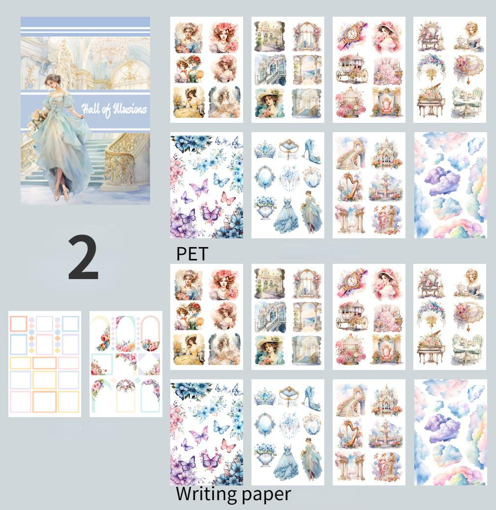 Mr. Paper 20 pages/book Vintage Character Sticker Book Precut pattern Decorative Handbook Diary Flower Materials
Mr. Paper 20 pages/book Vintage Character Sticker Book Precut pattern Decorative Handbook Diary Flower Materials