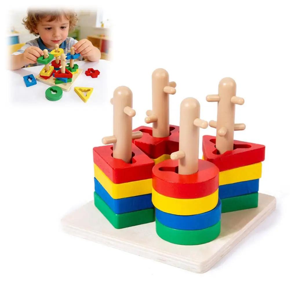 Blocks Toys Toys Color Shape Recognition Matching Learning Educational Wooden Toy For Children Wooden Sorting Stacking Gi H4m1
Blocks Toys Toys Color Shape Recognition Matching Learning Educational Wooden Toy For Children Wooden Sorting Stacking Gi H4m1
