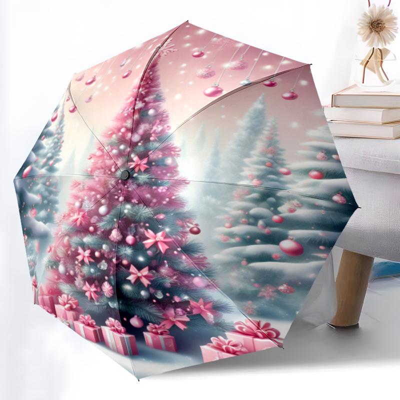 1pc Sturdy 8-Bone Auto Umbrella, Mistletoe Christmas Pink Candy Canes Umbrella, Digital Printed, Foldable Umbrella for On-the-Go Outdoor Use
1pc Sturdy 8-Bone Auto Umbrella, Mistletoe Christmas Pink Candy Canes Umbrella, Digital Printed, Foldable Umbrella for On-the-Go Outdoor Use