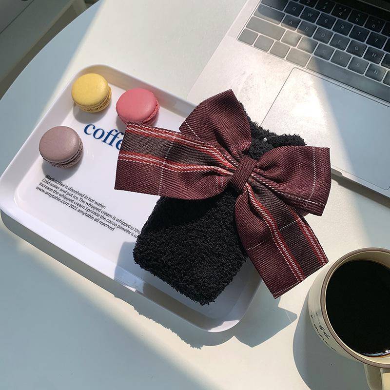 Long Tube Coral Fleece Socks Women S Japanese Jk Plaid Bow College Style High Tube And Knee Socks Fleece Calf Women S Socks One size fits all чорний
Long Tube Coral Fleece Socks Women S Japanese Jk Plaid Bow College Style High Tube And Knee Socks Fleece Calf Women S Socks One size fits all чорний