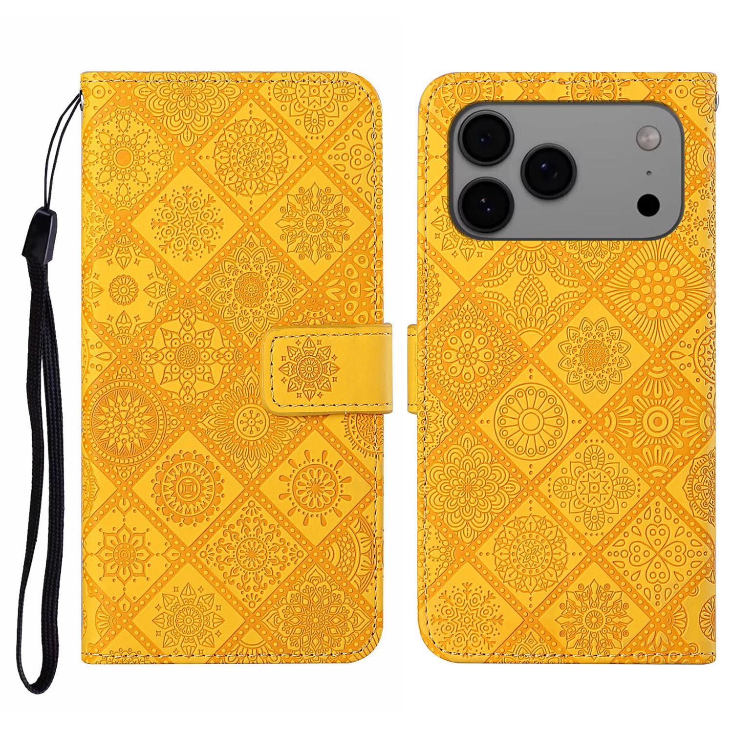 For iPhone 17 Pro Case Leather Case Ethnic Style Wallet Phone Cover with Strap C
For iPhone 17 Pro Case Leather Case Ethnic Style Wallet Phone Cover with Strap C