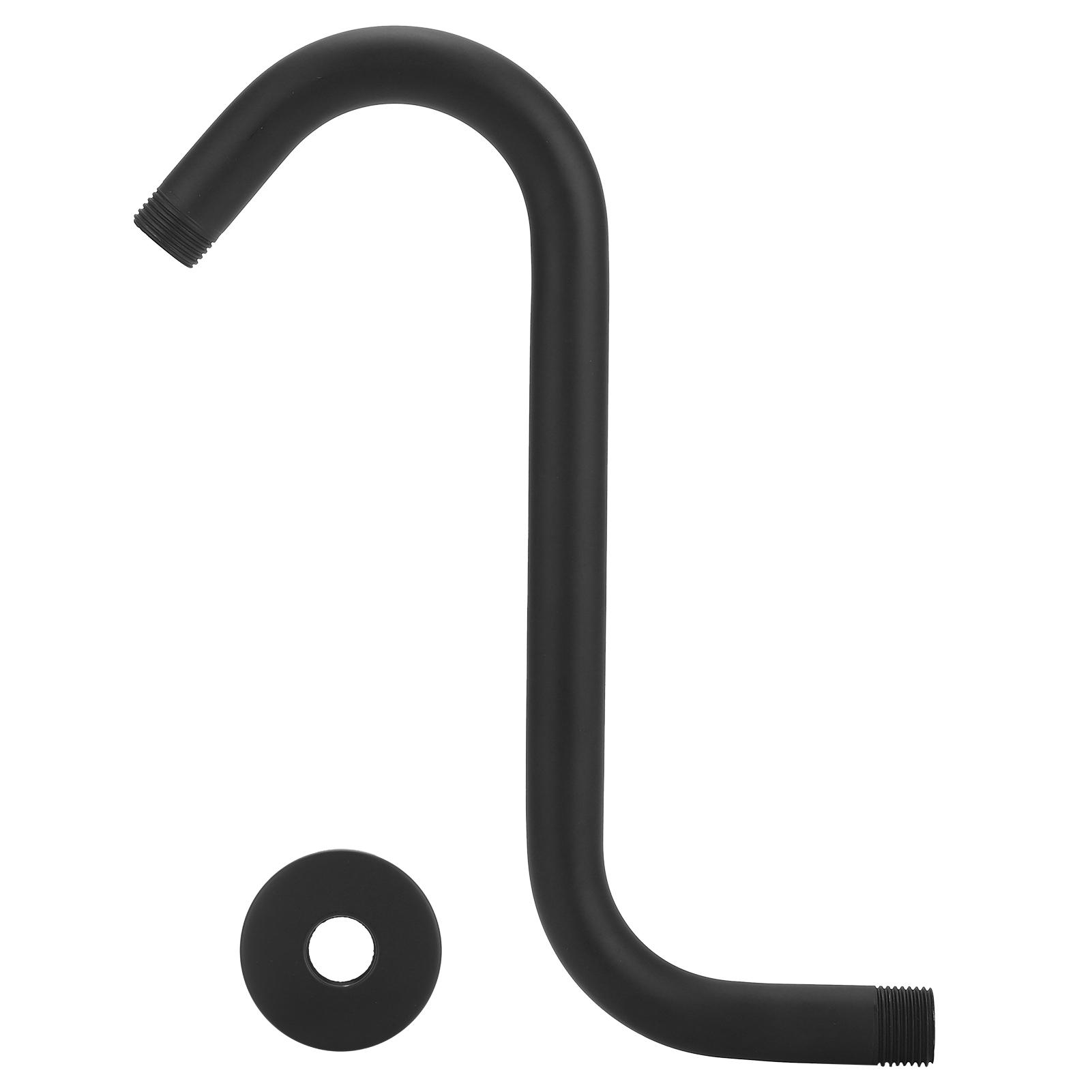 NPT1/2 Shower Arm Concealed Wall Mounted S Shaped Shower Head Extension Rod Black Baking Varnish
NPT1/2 Shower Arm Concealed Wall Mounted S Shaped Shower Head Extension Rod Black Baking Varnish