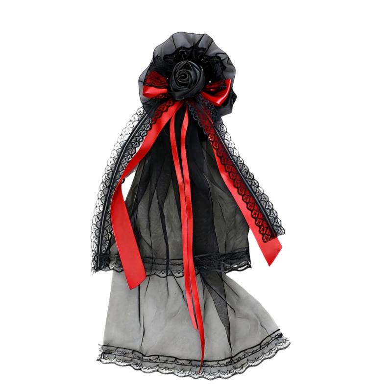 Elegant Anime Hair Accessory Rose And Lace Headpiece Halloween Cosplay Costume Hair Clip For Gothic Outfits бордовый
Elegant Anime Hair Accessory Rose And Lace Headpiece Halloween Cosplay Costume Hair Clip For Gothic Outfits бордовый
