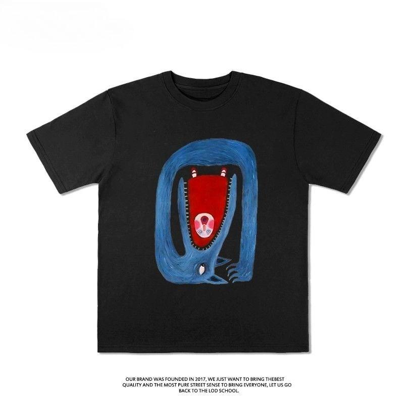 European and American Retro Artist Series Anime Short-sleeved T-shirts for Men and Women Gothic High-street Casual Half-sleeves S
European and American Retro Artist Series Anime Short-sleeved T-shirts for Men and Women Gothic High-street Casual Half-sleeves S