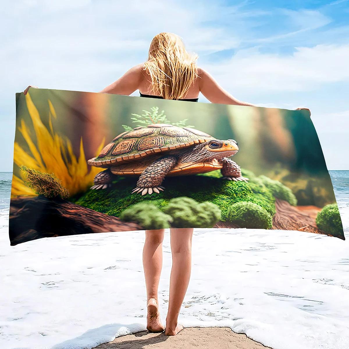 Vibrant Sea Turtle with Colorful Butterflies Beach bath towel- Soft Microfiber for Travel, Pool & Spa W30*H60(CM)
Vibrant Sea Turtle with Colorful Butterflies Beach bath towel- Soft Microfiber for Travel, Pool & Spa W30*H60(CM)