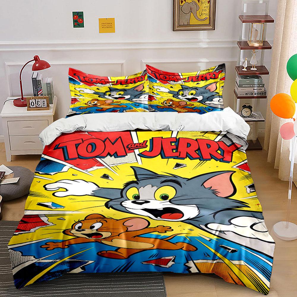 Characters Tom and Jerry. Bedding sets Duvet cover sets Duvet covers Pillowcases(1 * Duvet Cover 2 * Pillowcases, without duvet insert) 135x200cm
Characters Tom and Jerry. Bedding sets Duvet cover sets Duvet covers Pillowcases(1 * Duvet Cover 2 * Pillowcases, without duvet insert) 135x200cm
