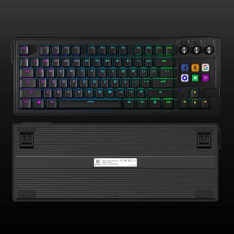 K1Pro Mechanical Keyboard with Stream Deck & Custom Macro LCD (100 SD)
K1Pro Mechanical Keyboard with Stream Deck & Custom Macro LCD (100 SD)