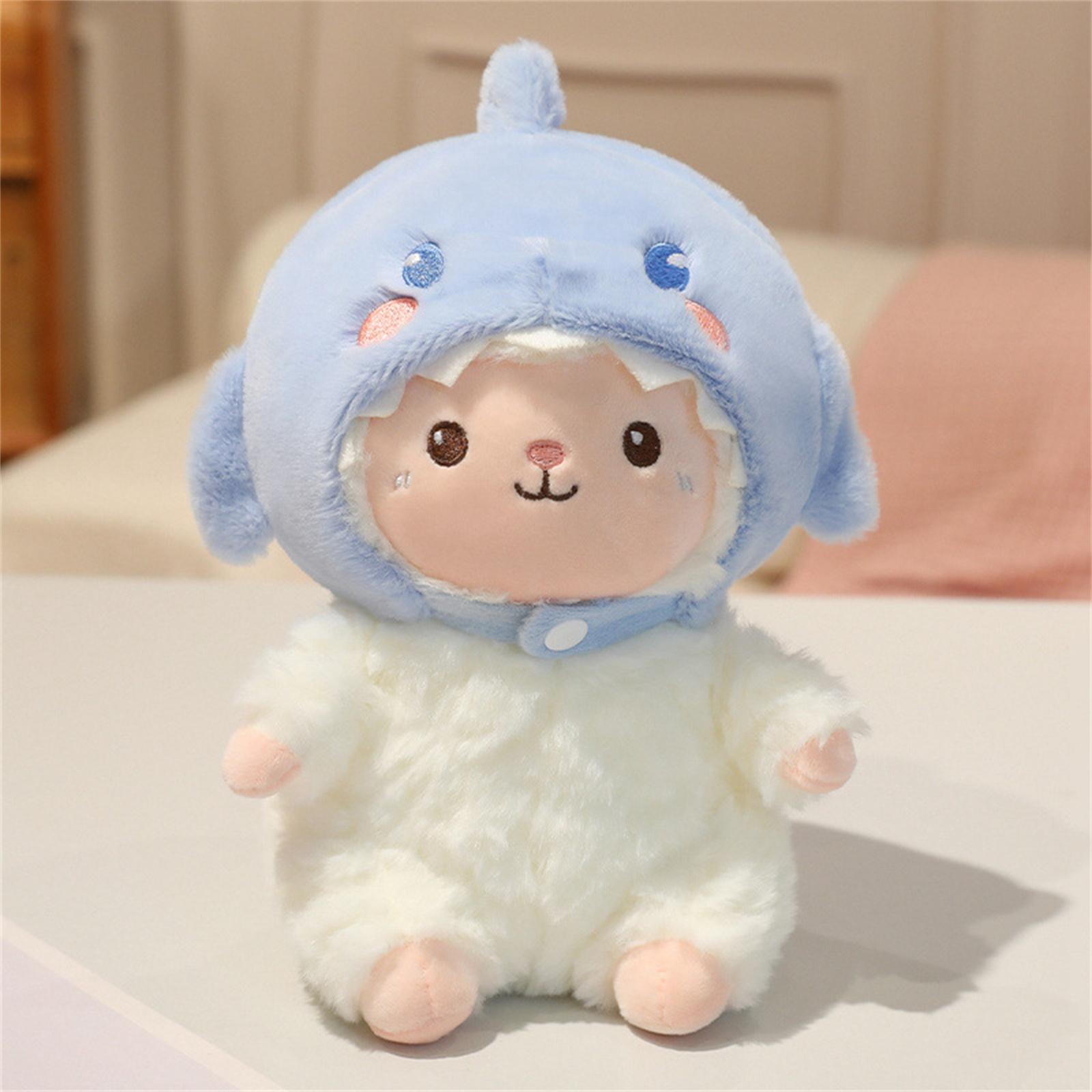 22cm Plush Lamb Doll Soft Stuffed Animal Toy with Bear Hood Cute Sheep Figure for Kids and Home Decoration Gift One Size
22cm Plush Lamb Doll Soft Stuffed Animal Toy with Bear Hood Cute Sheep Figure for Kids and Home Decoration Gift One Size