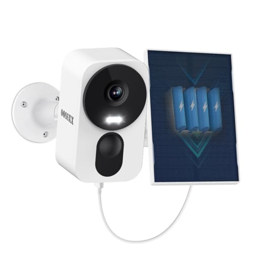 OOSSXX Wireless Security Camera, Solar Panel Powered & Completely Wireless, Outdoor Network Camera, Battery-Powered, Wi-Fi Camera, Solar Charging (1 C
OOSSXX Wireless Security Camera, Solar Panel Powered & Completely Wireless, Outdoor Network Camera, Battery-Powered, Wi-Fi Camera, Solar Charging (1 C