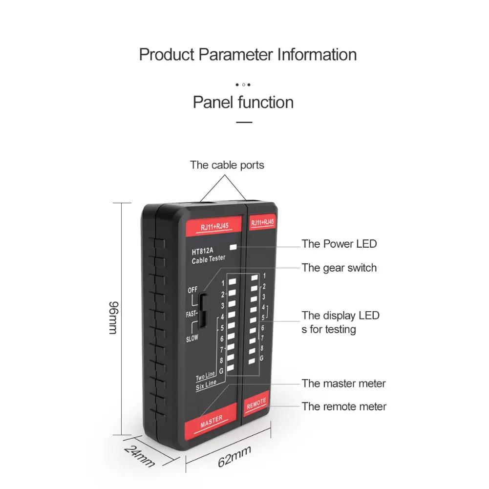 Network Ethernet Cable Tester Tool For Accurate Testing Device for RJ45 RJ11 LAN Phone Line Cable Troubleshooting China Mainland
Network Ethernet Cable Tester Tool For Accurate Testing Device for RJ45 RJ11 LAN Phone Line Cable Troubleshooting China Mainland