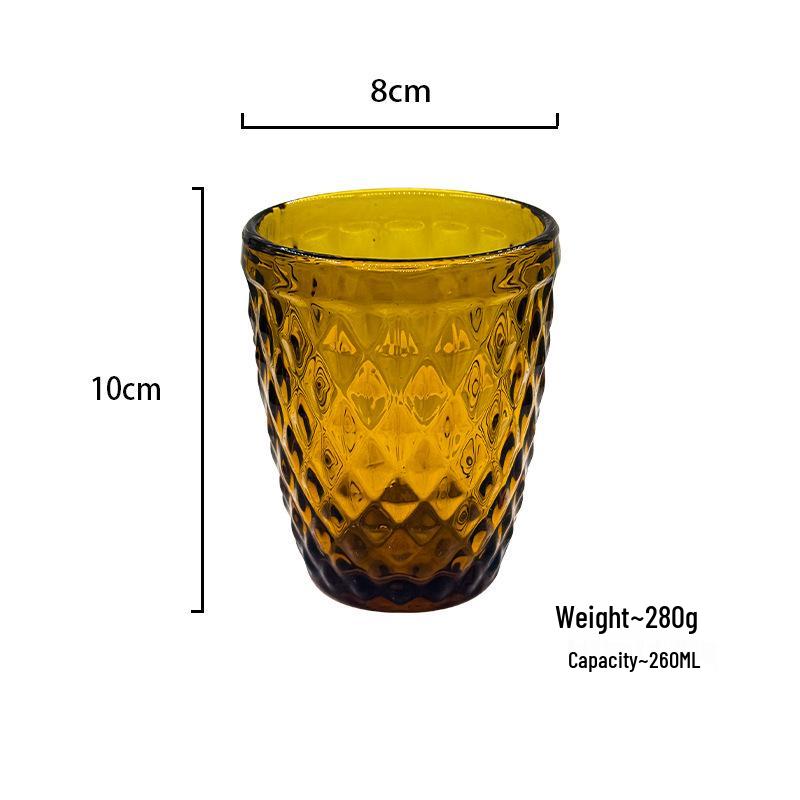 European-Style Embossed Glass Cup - Perfect for Water, Juice, or Mouthwash. 260ml
European-Style Embossed Glass Cup - Perfect for Water, Juice, or Mouthwash. 260ml