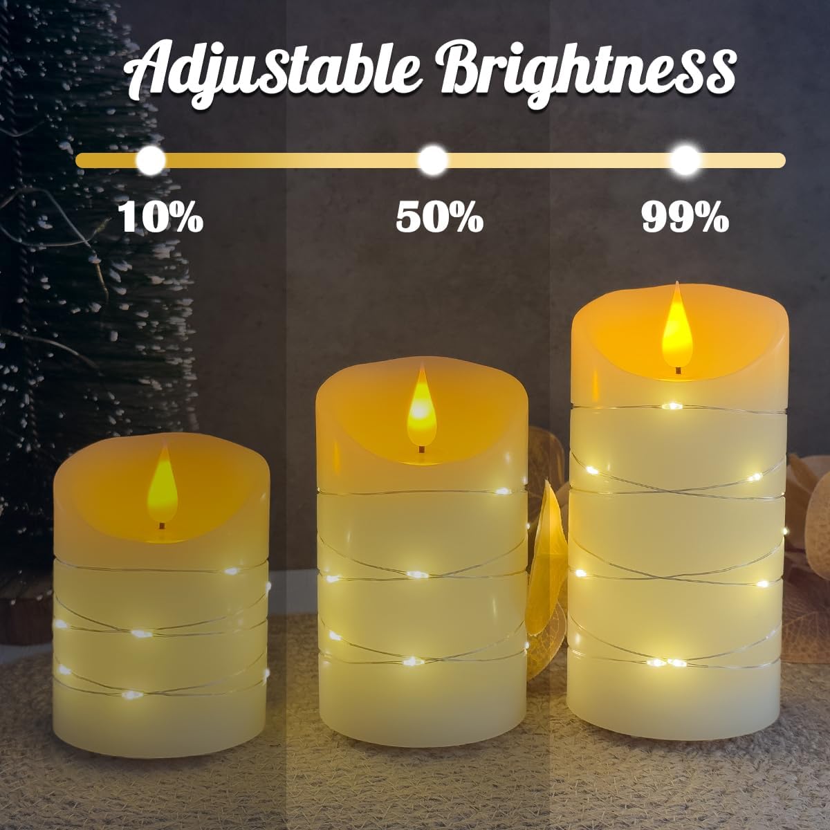 Candle Lamp with String Lights Embedded Fairy Lights LED Electric Candles Flameless Flickering with Remote Timer For Hmoe Decor
Candle Lamp with String Lights Embedded Fairy Lights LED Electric Candles Flameless Flickering with Remote Timer For Hmoe Decor