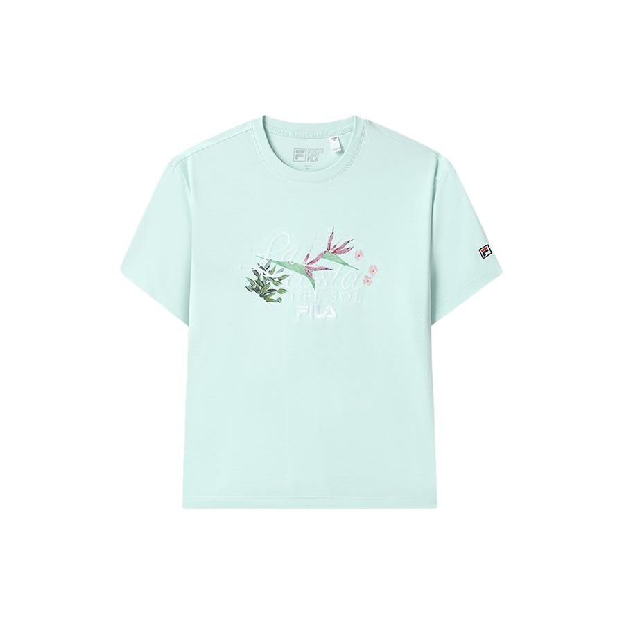 Футболка женская спортивная с коротким рукавом и вышитым логотипом FILA, простая повседневная, с круглым вырезом, небесно-голубая F11W328106FLG S
Футболка женская спортивная с коротким рукавом и вышитым логотипом FILA, простая повседневная, с круглым вырезом, небесно-голубая F11W328106FLG S