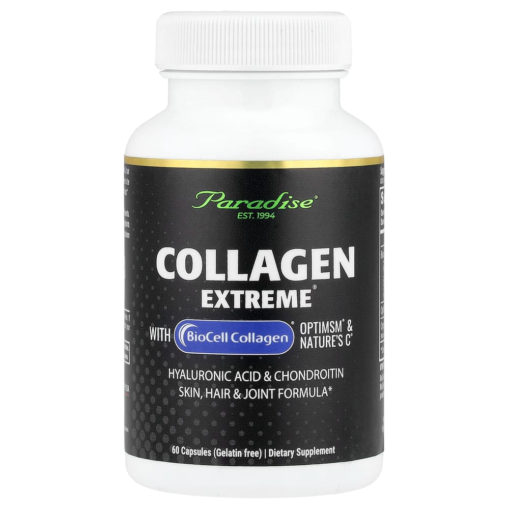 Paradise Herbs Collagen Extreme with BioCell Collagen, OptiMSM & Nature’s C Capsules, 60 Counts 60 pcs - 1 ea
Paradise Herbs Collagen Extreme with BioCell Collagen, OptiMSM & Nature’s C Capsules, 60 Counts 60 pcs - 1 ea