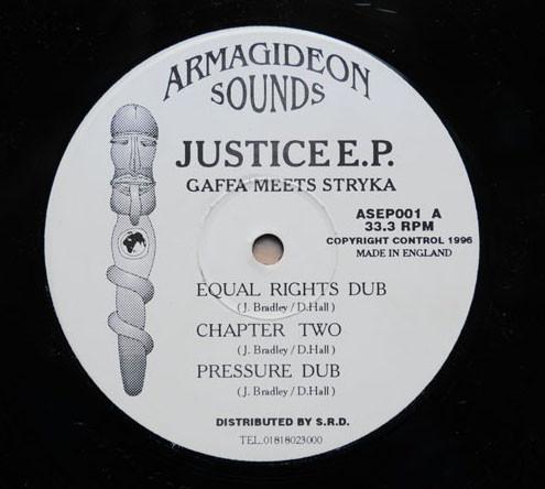 12inch Record GAFFA 2 STRYKA Justice E.P. ASEP001 Armagideon Soun 1996 UK Dance Electronica Used
12inch Record GAFFA 2 STRYKA Justice E.P. ASEP001 Armagideon Soun 1996 UK Dance Electronica Used
