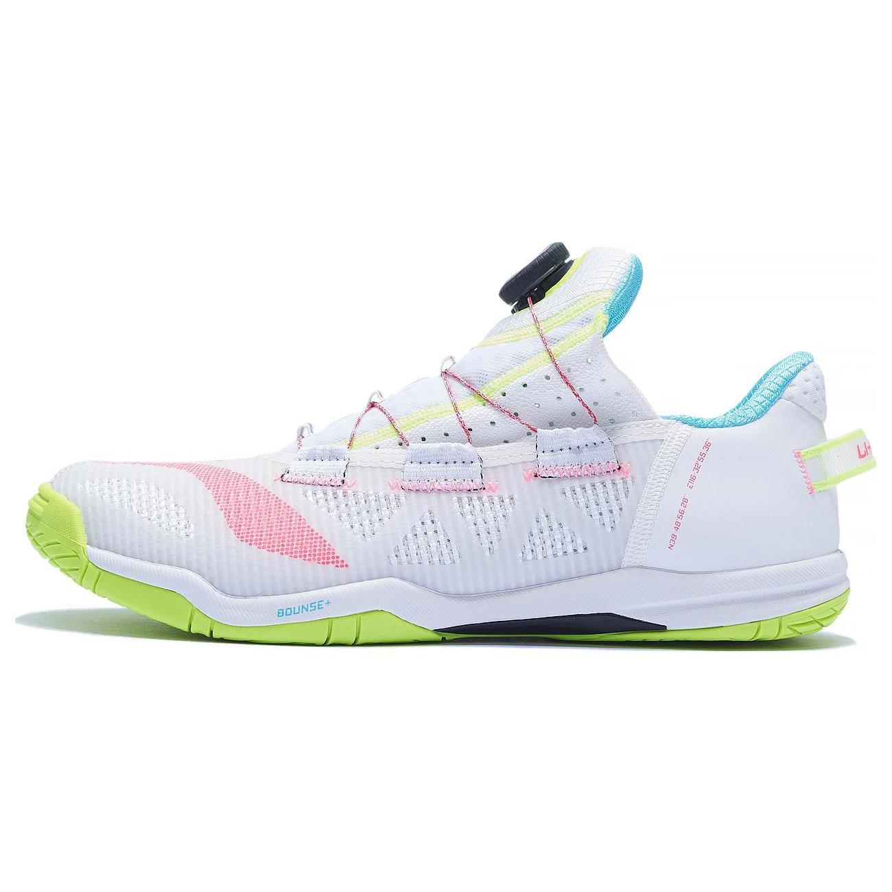 Li Ning Cushioning Slip Resistant Abrasion Resistant Low top Table Tennis Shoes Unisex White Green Pink APPT003-1 41
Li Ning Cushioning Slip Resistant Abrasion Resistant Low top Table Tennis Shoes Unisex White Green Pink APPT003-1 41