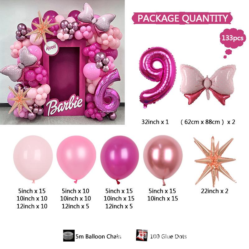 Pink Barbie Series Bow 32 Inch Rose Birthday Theme Girl Valentine s Day Interior Decoration Set Set 9
Pink Barbie Series Bow 32 Inch Rose Birthday Theme Girl Valentine s Day Interior Decoration Set Set 9