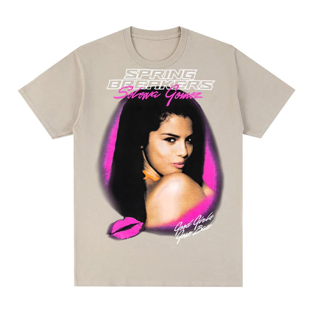 SELENA GOMEZ Spring Breakers T Shirt Fashion Summer Casual O-neck Tshirt High Quality 100%Cotton Comfortable Ropa De Mujer XL
SELENA GOMEZ Spring Breakers T Shirt Fashion Summer Casual O-neck Tshirt High Quality 100%Cotton Comfortable Ropa De Mujer XL