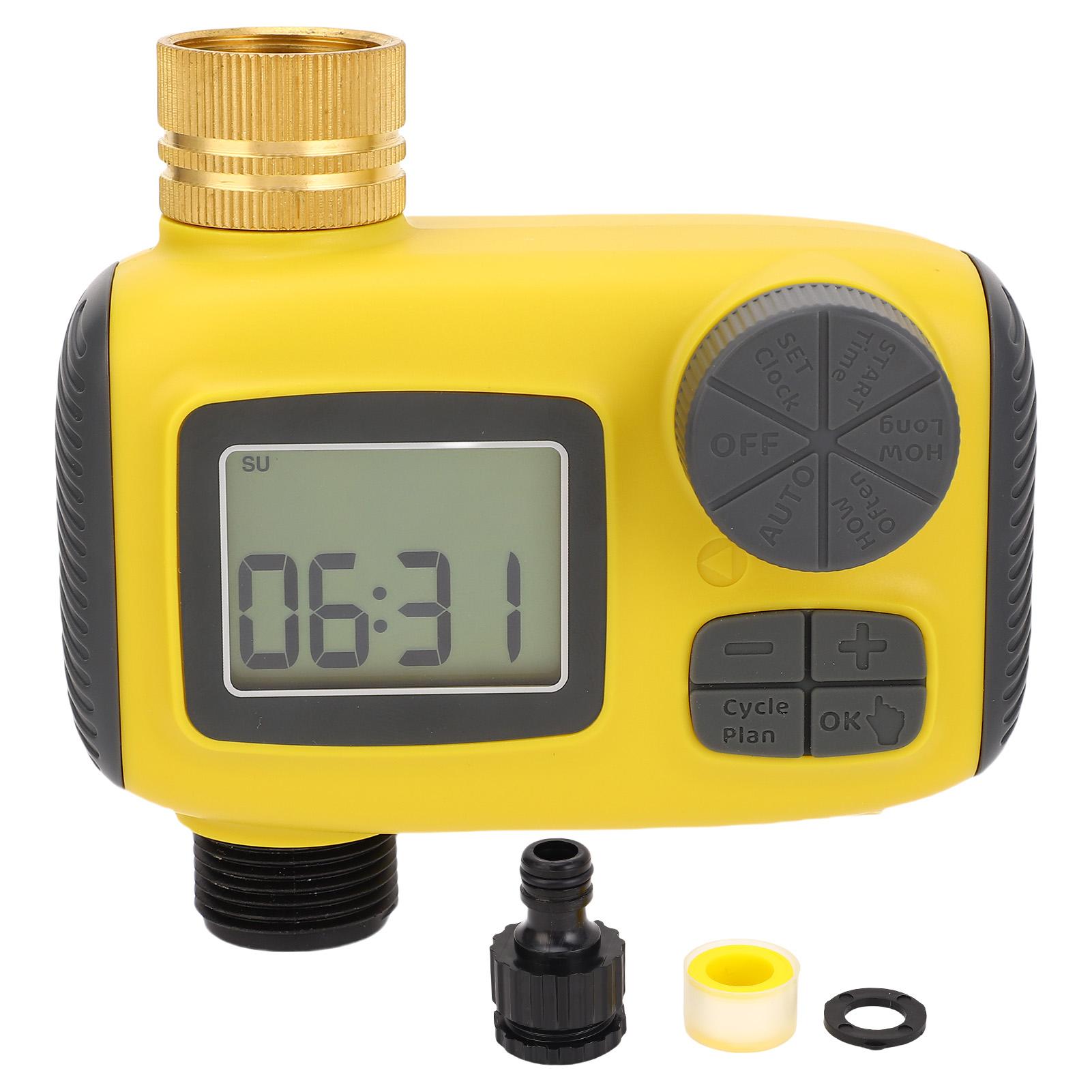 Таймер для полива с латунным входом, программируемый таймер для шланга для газона и двора, водонепроницаемый, IP55, задержка при дожде
Таймер для полива с латунным входом, программируемый таймер для шланга для газона и двора, водонепроницаемый, IP55, задержка при дожде