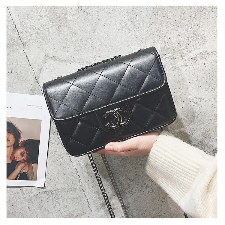 Женская сумка, Новая женская сумка, Сумка на цепочке, Маленькая квадратная сумка, Женская плечевая сумка с вышивкой, Сумка через плечо, Женская маленькая сумка чёрный