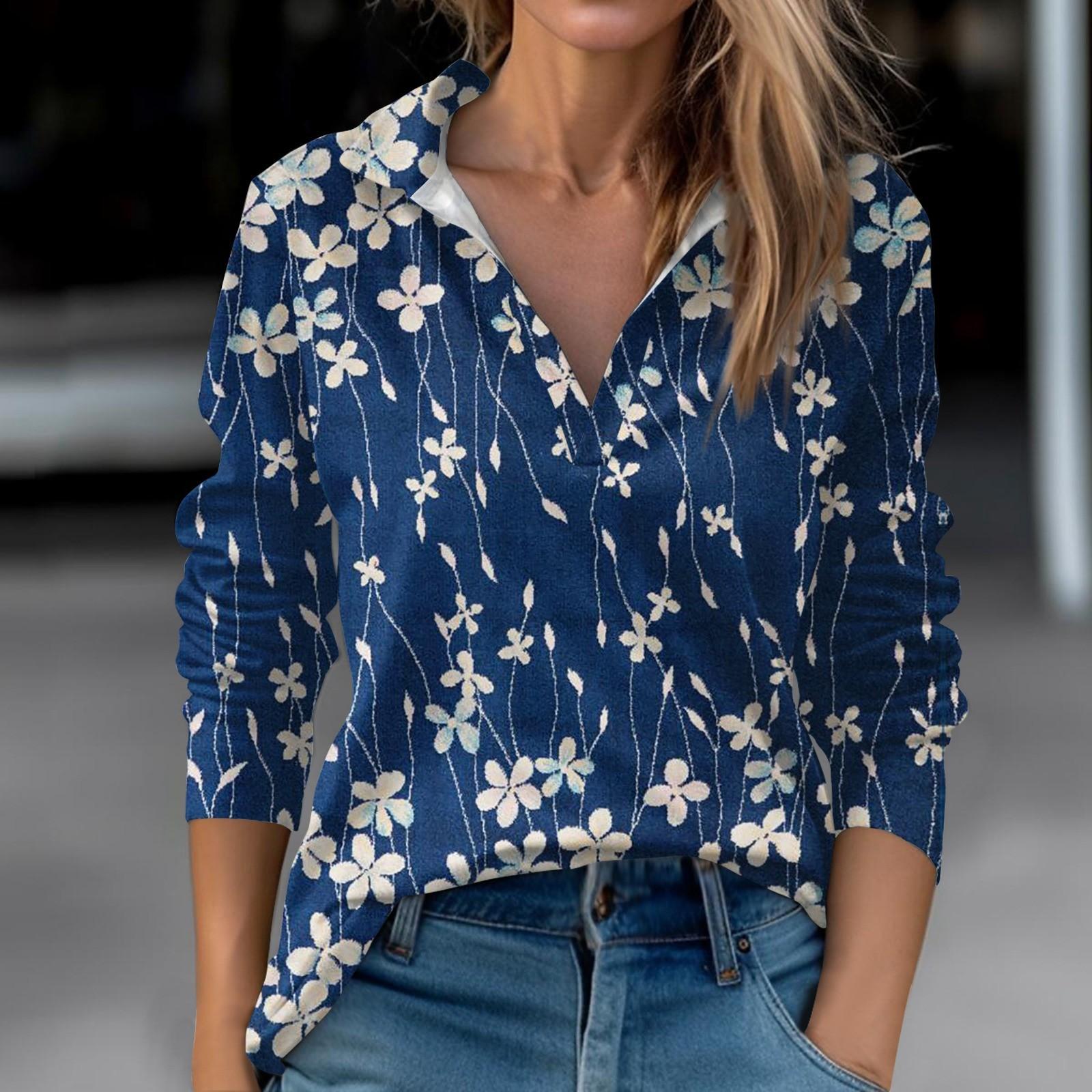Women s Fall And Winter Tops V-Neck Printed Casual Fashion Top T-Shirt L
Women s Fall And Winter Tops V-Neck Printed Casual Fashion Top T-Shirt L
