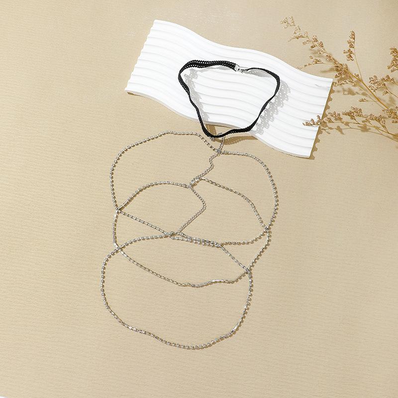 Sexy Beach Leg Chain, Personalized Lace Elastic Strap Full Diamond Rhinestone Multi-Layer Overlapping Leg Chain
Sexy Beach Leg Chain, Personalized Lace Elastic Strap Full Diamond Rhinestone Multi-Layer Overlapping Leg Chain