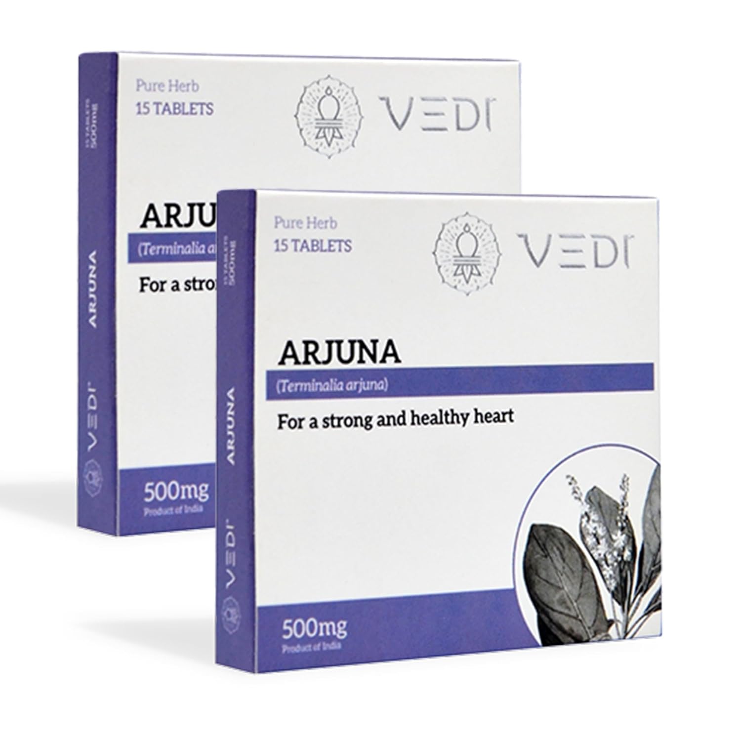 Vedi Arjuna Pure Herb Extract Tablets, Promotes Heart Health | 2 Strip, 30 Tablets 100gm 0.2lbs
Vedi Arjuna Pure Herb Extract Tablets, Promotes Heart Health | 2 Strip, 30 Tablets 100gm 0.2lbs