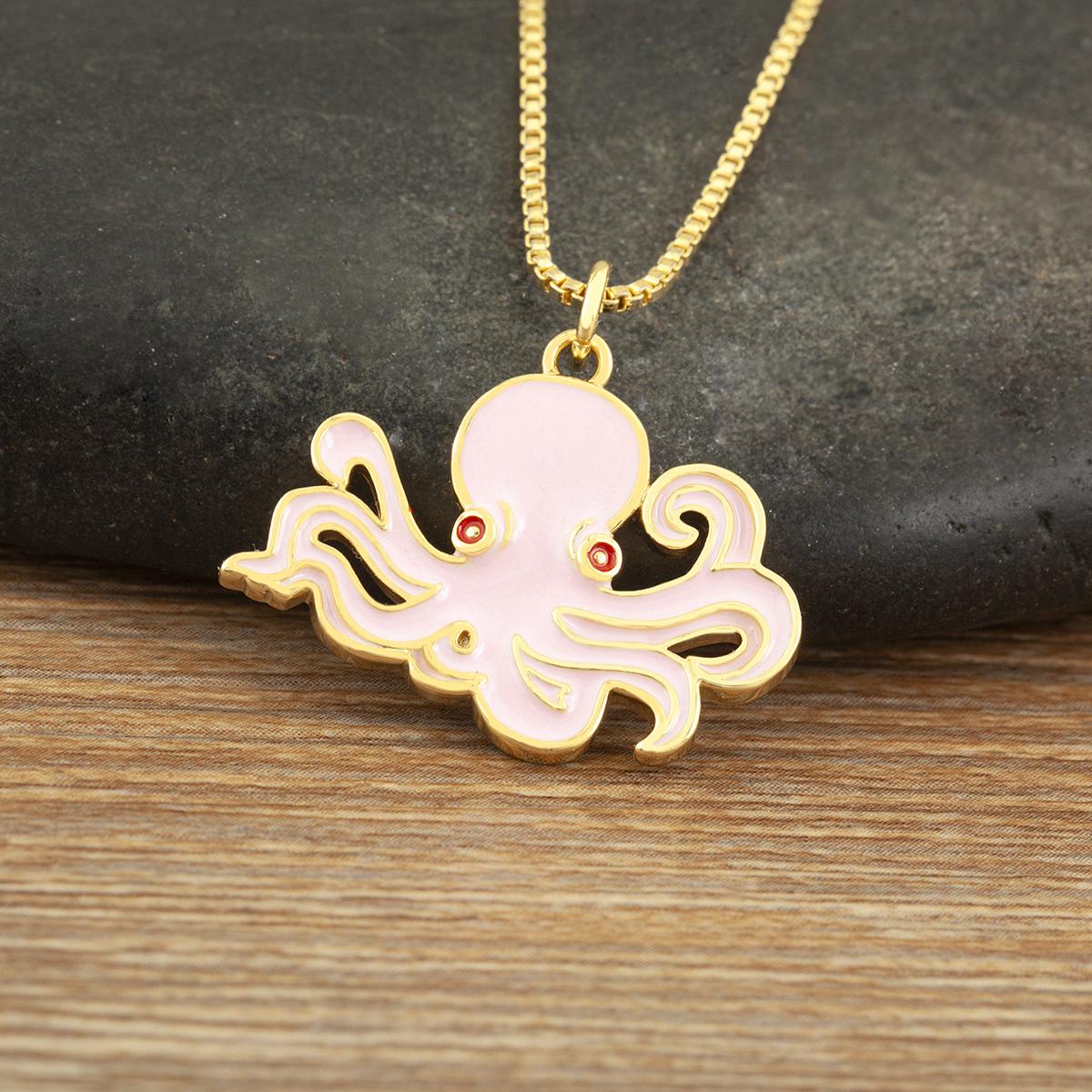 Nidin New Arrival Pink & Black Enamel Octopus Pendant Necklace Trendy Cute Sea Animal Clavicle Chain Jewelry Gift For Women Girl розовый
Nidin New Arrival Pink & Black Enamel Octopus Pendant Necklace Trendy Cute Sea Animal Clavicle Chain Jewelry Gift For Women Girl розовый
