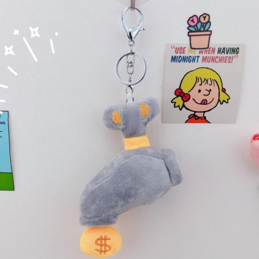 Gray Plush Stuffed Doll Pendant Fluffy Rich Creative Keychain Lovely Faucet Key Ring Unisex
Gray Plush Stuffed Doll Pendant Fluffy Rich Creative Keychain Lovely Faucet Key Ring Unisex