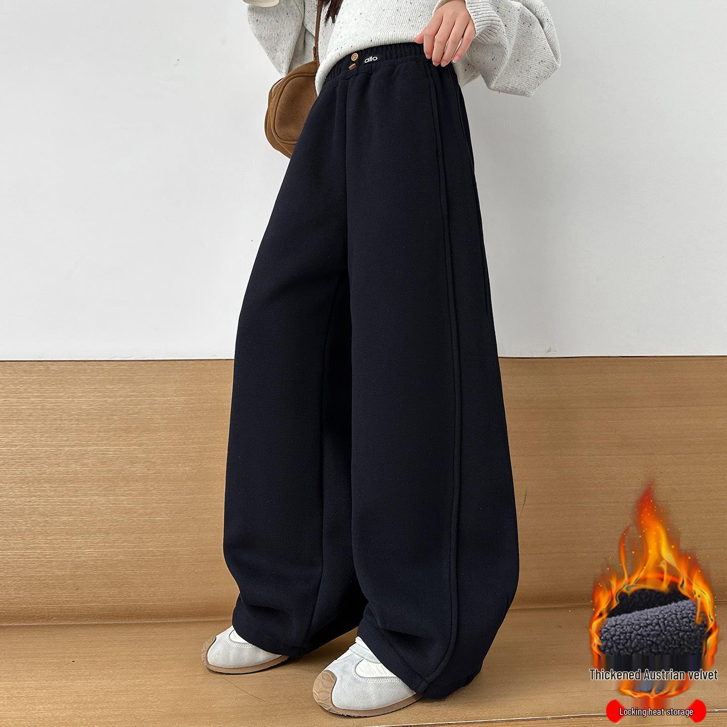 Женские брюки-палаццо с толстой флисовой подкладкой на осень/зиму 2025 120 cm темно-синий
Женские брюки-палаццо с толстой флисовой подкладкой на осень/зиму 2025 120 cm темно-синий