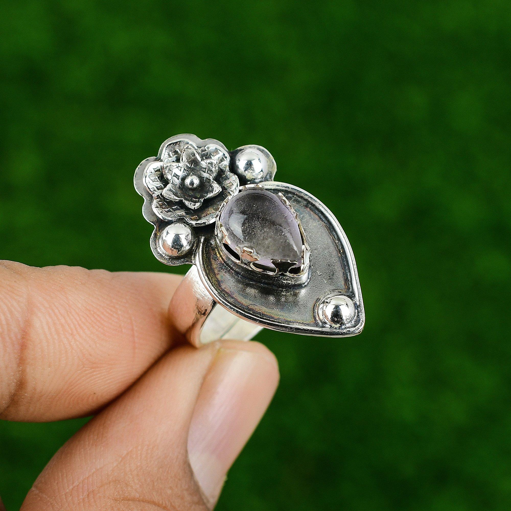 Natural African Amethyst Multi Stone Flower Adjustable Ring 925 Silver For Women Adjustable
Natural African Amethyst Multi Stone Flower Adjustable Ring 925 Silver For Women Adjustable