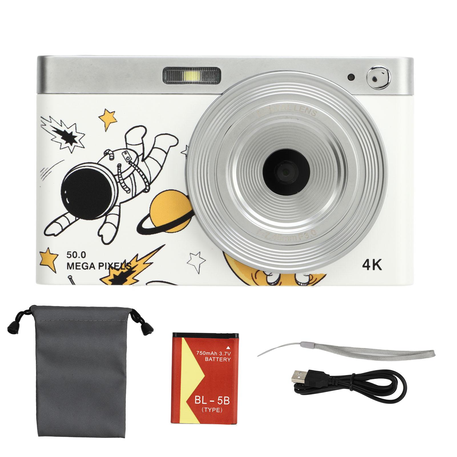 Digital Cameras 2.88in IPS 50MP 16X Digital Zoom 750mAh HD 4K Vlogging Camera for Teens Students
Digital Cameras 2.88in IPS 50MP 16X Digital Zoom 750mAh HD 4K Vlogging Camera for Teens Students