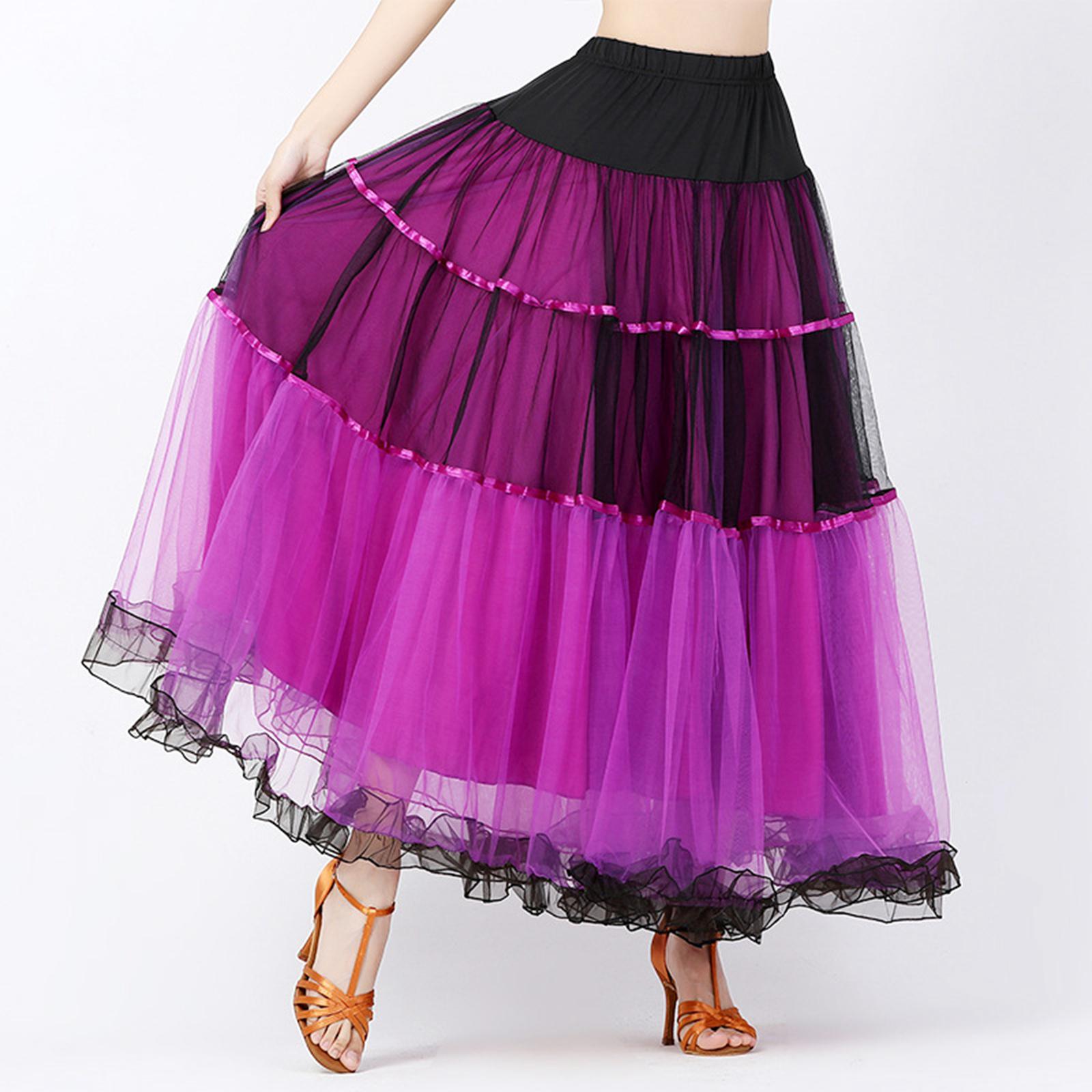 Ballroom Dance Skirt Adults Layered Dress Flamenco Waltz Dancewear Clothing
Ballroom Dance Skirt Adults Layered Dress Flamenco Waltz Dancewear Clothing