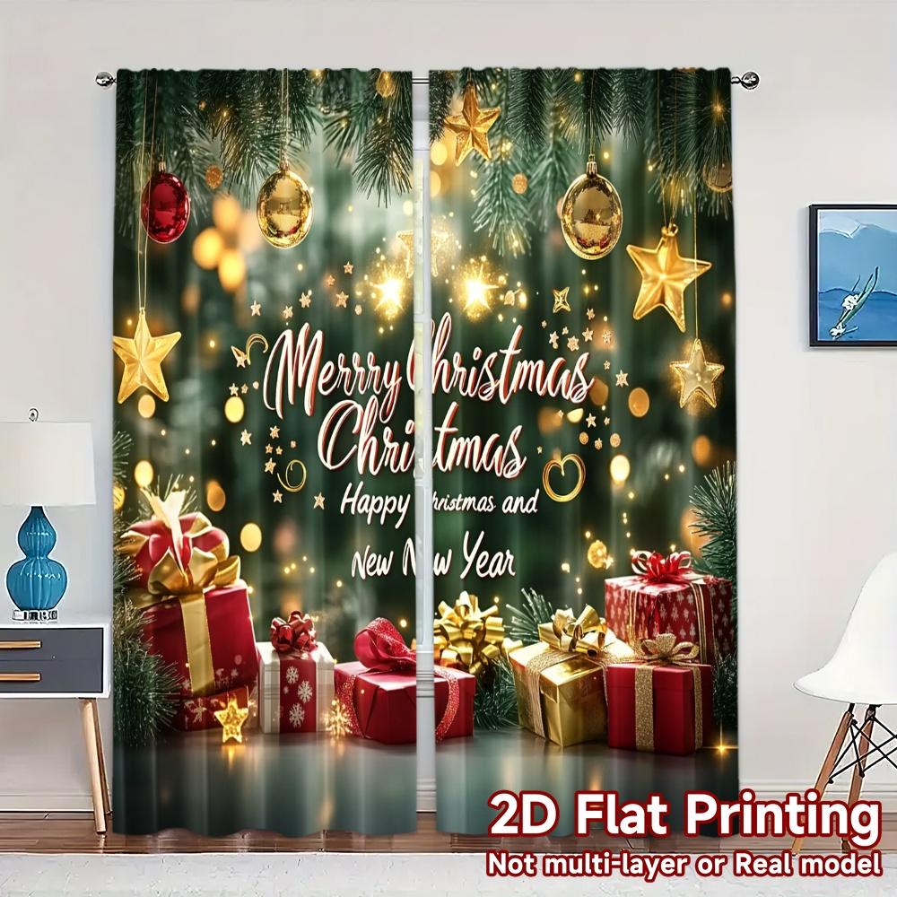 2pcs Curtains Christmas tree gifts Chic Creative Curtains Polyester Easy Install Curtains Art Deco Festive Suitable for Bedroom 100*130 Rod Pocket 1pcs
2pcs Curtains Christmas tree gifts Chic Creative Curtains Polyester Easy Install Curtains Art Deco Festive Suitable for Bedroom 100*130 Rod Pocket 1pcs