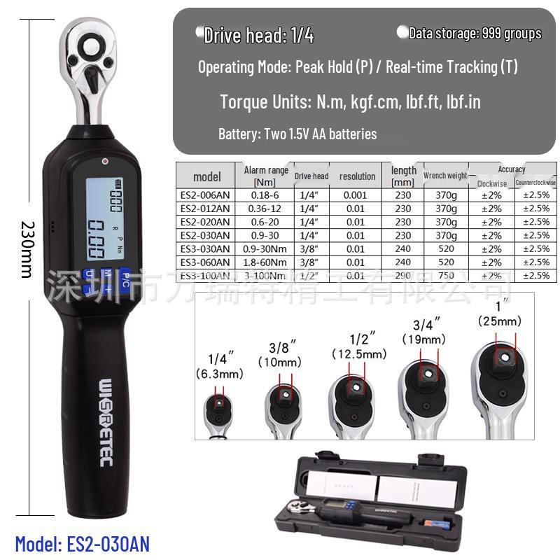 Wisretec Mini Digital Torque Wrench 100NM for Auto Repair
Wisretec Mini Digital Torque Wrench 100NM for Auto Repair