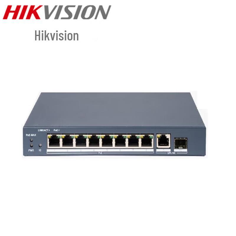 HIKVISION 9-Port 100Mbps POE Managed Switch CN plug (adapter included)
HIKVISION 9-Port 100Mbps POE Managed Switch CN plug (adapter included)