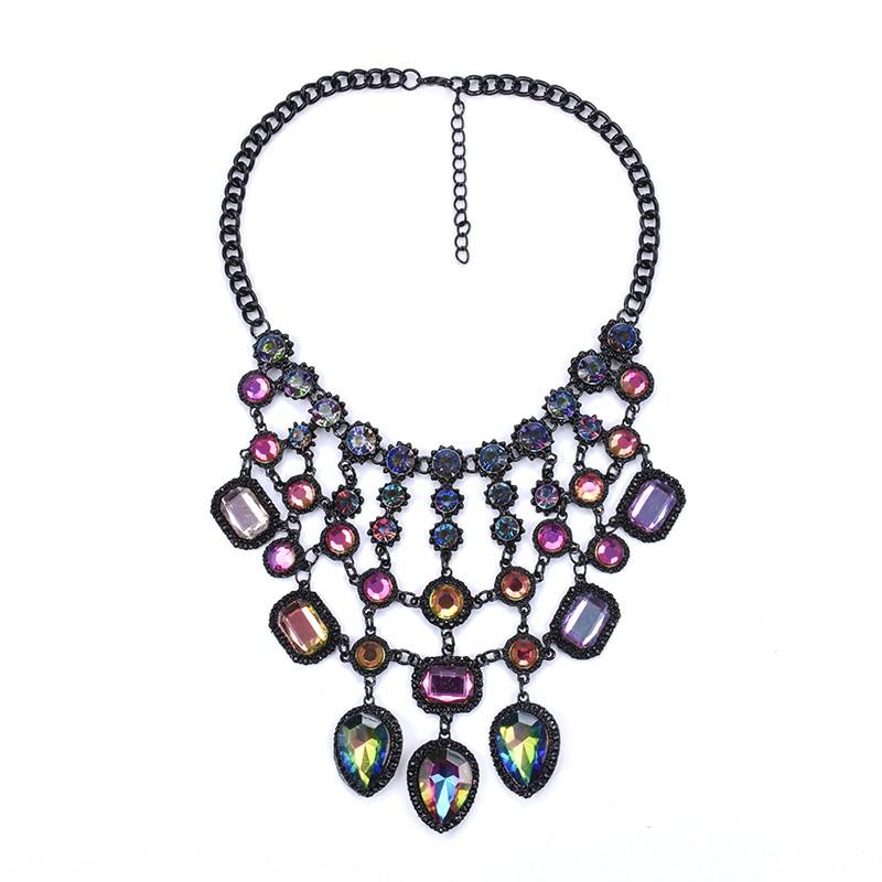 Fashion Black Tassel Statement Big Bib Choker Necklace Women Indian Ethnic Maxi Large Collar Fringe Necklace Ladies Jewellery різнокольоровий
Fashion Black Tassel Statement Big Bib Choker Necklace Women Indian Ethnic Maxi Large Collar Fringe Necklace Ladies Jewellery різнокольоровий