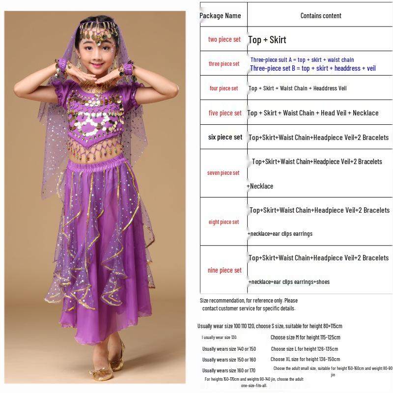 Children s Xinjiang & Indian Folk Dance Performance Costume - Belly Dance Outfit for Girls L (Height 126-135cm)
Children s Xinjiang & Indian Folk Dance Performance Costume - Belly Dance Outfit for Girls L (Height 126-135cm)
