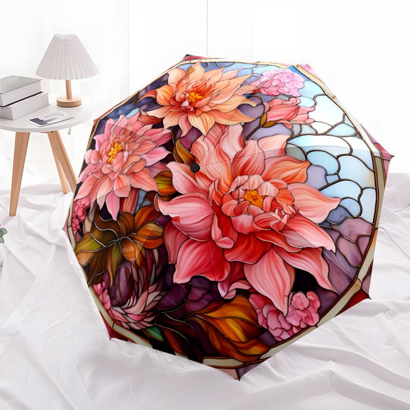 Elegant Floral Umbrella with Automatic Open/Close - Sturdy Iron Frame, Portable Folding Design, Vibrant Red & Pink Flowers on (as the picture,Iron&8K)
Elegant Floral Umbrella with Automatic Open/Close - Sturdy Iron Frame, Portable Folding Design, Vibrant Red & Pink Flowers on (as the picture,Iron&8K)