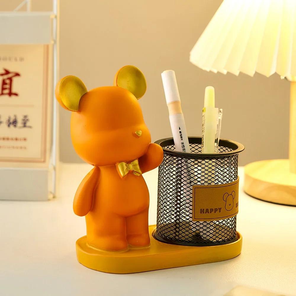Modern Style Bear Pen Holder Room Office Stationery Accessories Desktop Bear Figurine Creative Home Decor Animal Statuette Gift
Modern Style Bear Pen Holder Room Office Stationery Accessories Desktop Bear Figurine Creative Home Decor Animal Statuette Gift