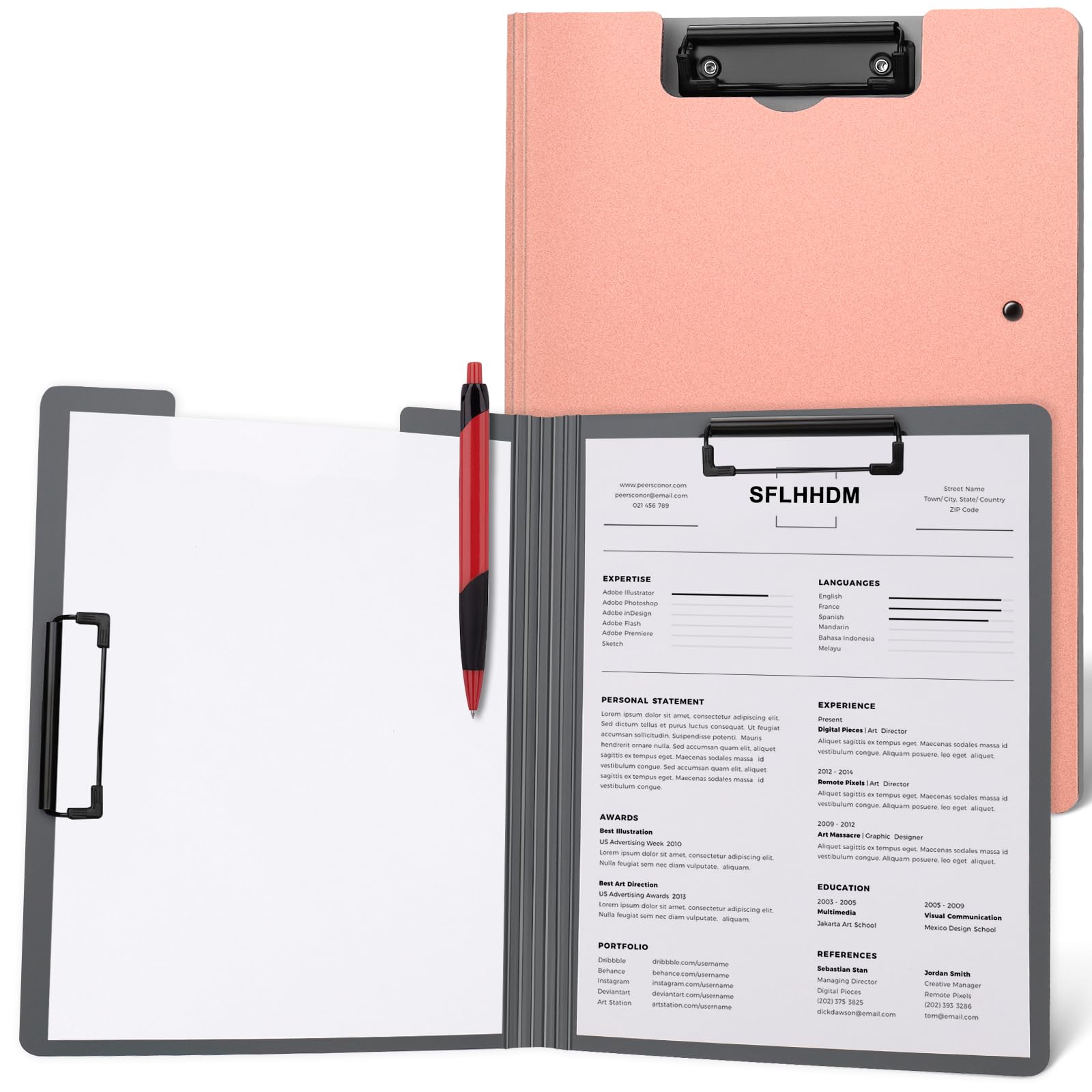 SFLHHDM Clip Holder A4 Binder Folding Clipboard Thin and Portable File Management Convenient Clip File Foam Stylish Multifunctional Writing Board Slim
SFLHHDM Clip Holder A4 Binder Folding Clipboard Thin and Portable File Management Convenient Clip File Foam Stylish Multifunctional Writing Board Slim