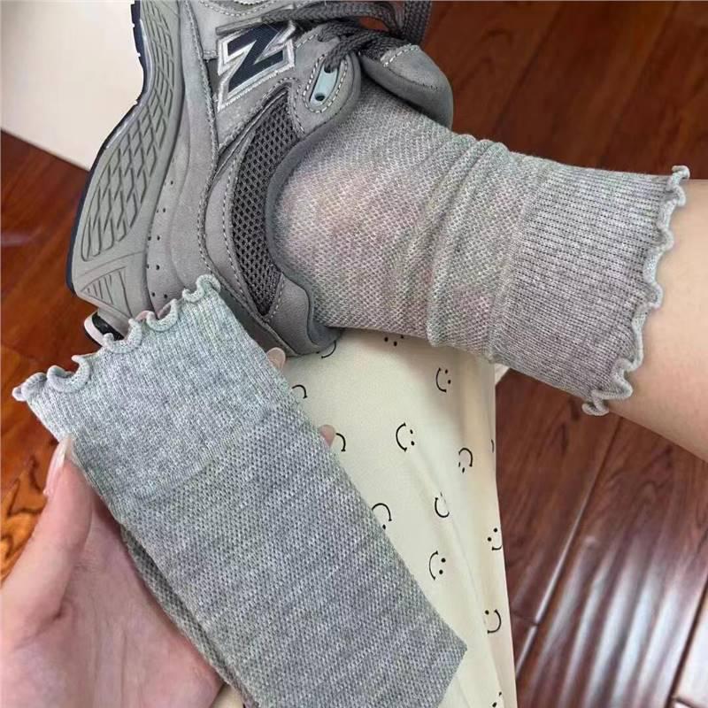 Mori Style Ruffle Trim Fishnet Mid-Calf Socks – Breathable, Trendy Patchwork Design One Size сірий колір
Mori Style Ruffle Trim Fishnet Mid-Calf Socks – Breathable, Trendy Patchwork Design One Size сірий колір
