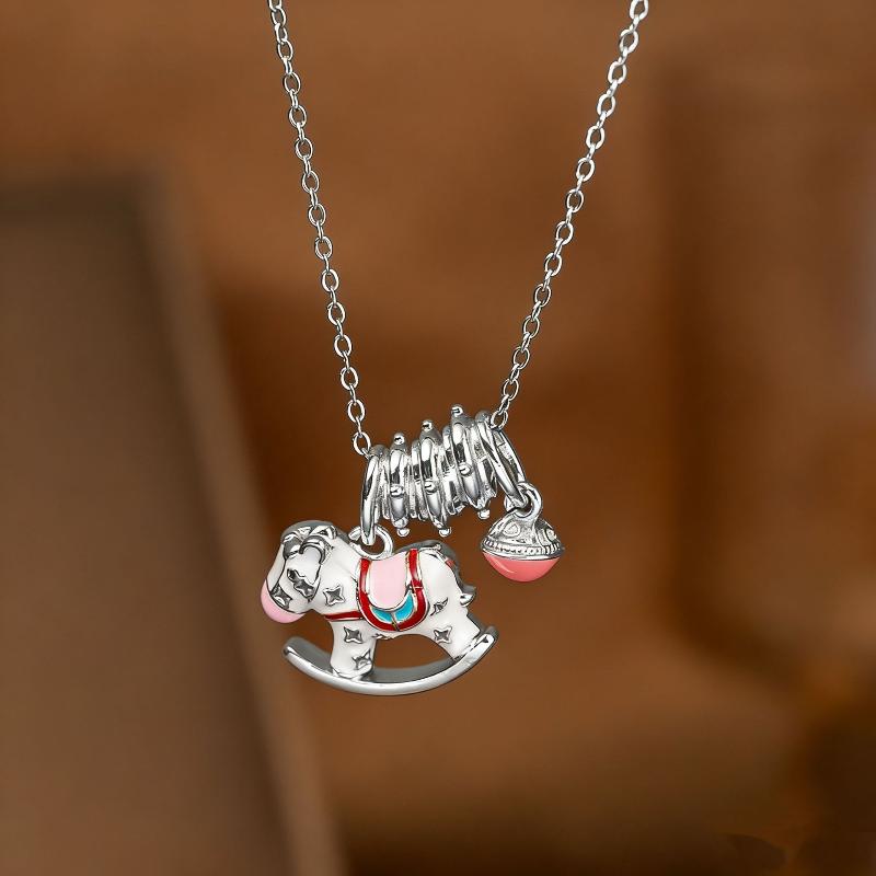 Cute Rocking Horse Pendant Necklace Enamel Trojan Horse Charm Clavicle Chain Necklaces For Women Girls Jewelry Gift серебряный
Cute Rocking Horse Pendant Necklace Enamel Trojan Horse Charm Clavicle Chain Necklaces For Women Girls Jewelry Gift серебряный