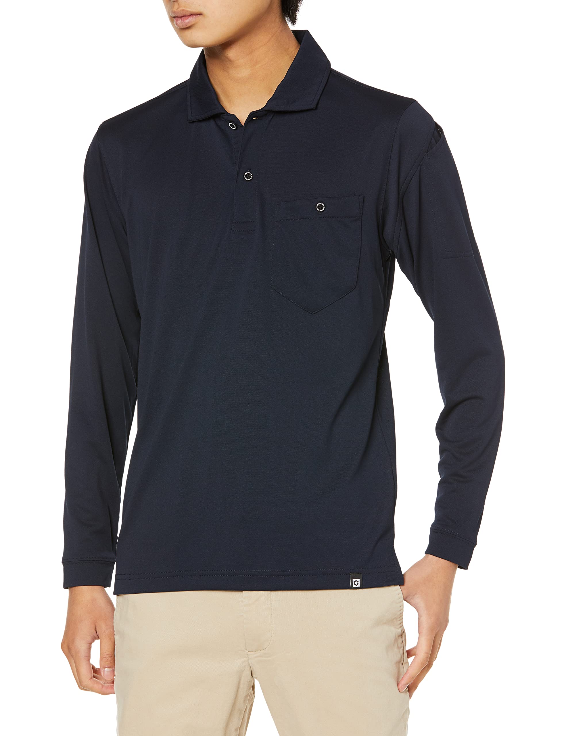 COCOS Nobuoka MAXDRY Air Long Sleeve Polo Medium G-1638 UV+ Shirt, Navy,
COCOS Nobuoka MAXDRY Air Long Sleeve Polo Medium G-1638 UV+ Shirt, Navy,