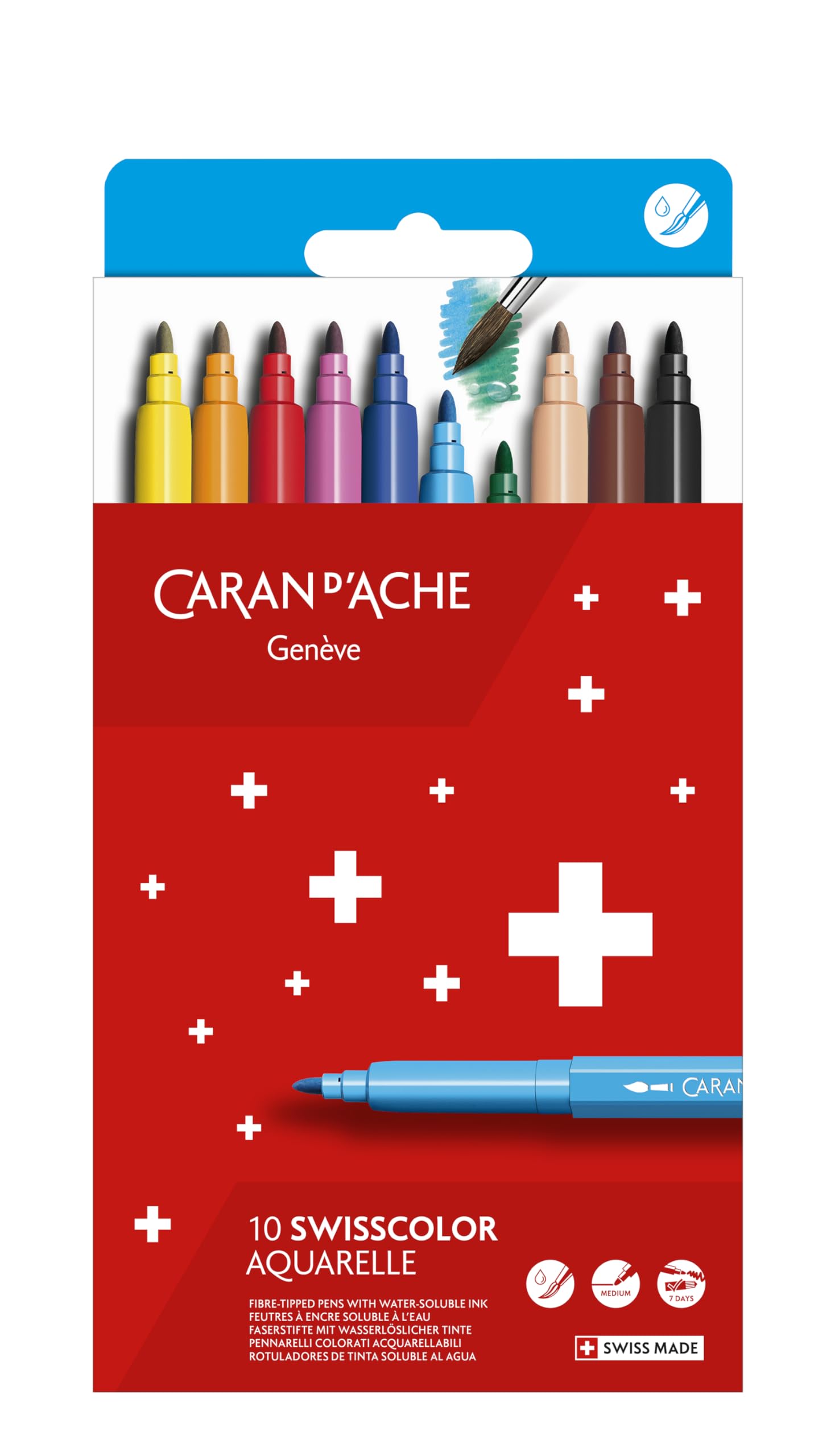 CARAN Водорастворимый фломастер Swiss Color Paper Box 10 цветов Художественные принадлежности Аксессуары для рисования Художественные принадлежности для рисования D ACHE 0285-410
CARAN Водорастворимый фломастер Swiss Color Paper Box 10 цветов Художественные принадлежности Аксессуары для рисования Художественные принадлежности для рисования D ACHE 0285-410