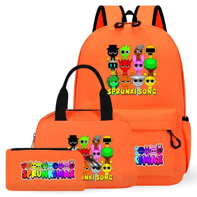 Sprunki Childrens School Bag Threepiece Pack With Durable Material And Expandable Design Style35
Sprunki Childrens School Bag Threepiece Pack With Durable Material And Expandable Design Style35